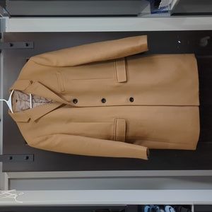 J Crew Thompson Wool Blend Overcoat - Camel - 42 Regular